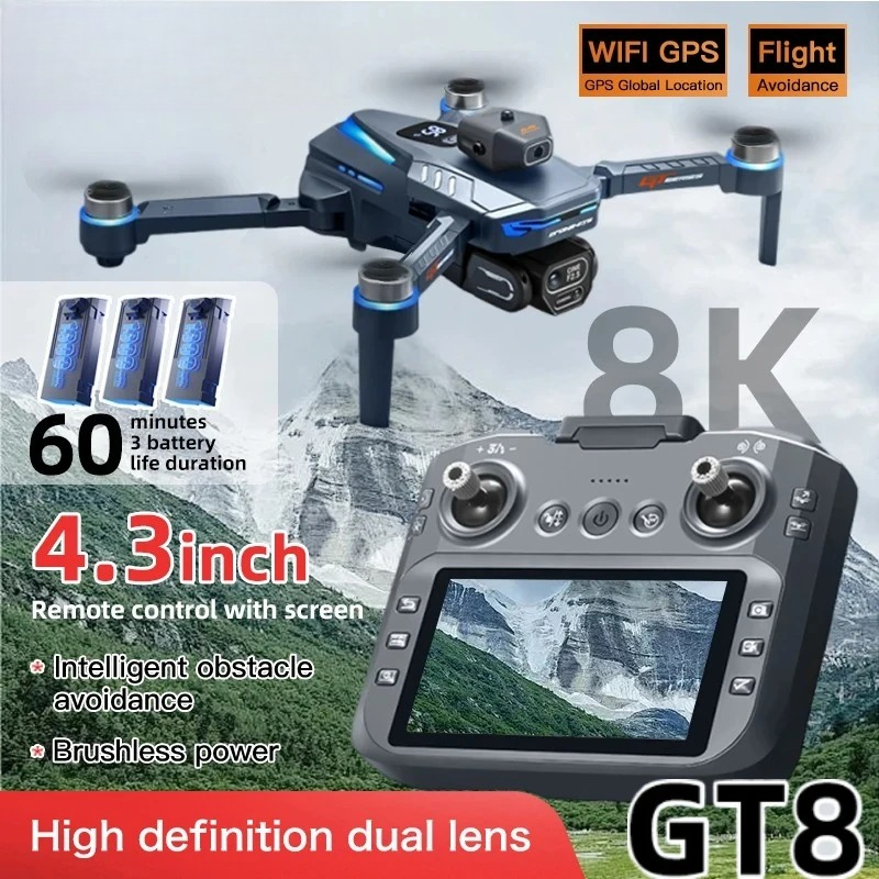 Fpv Drone Kit - Drone Originale GT8 8K Professionale con