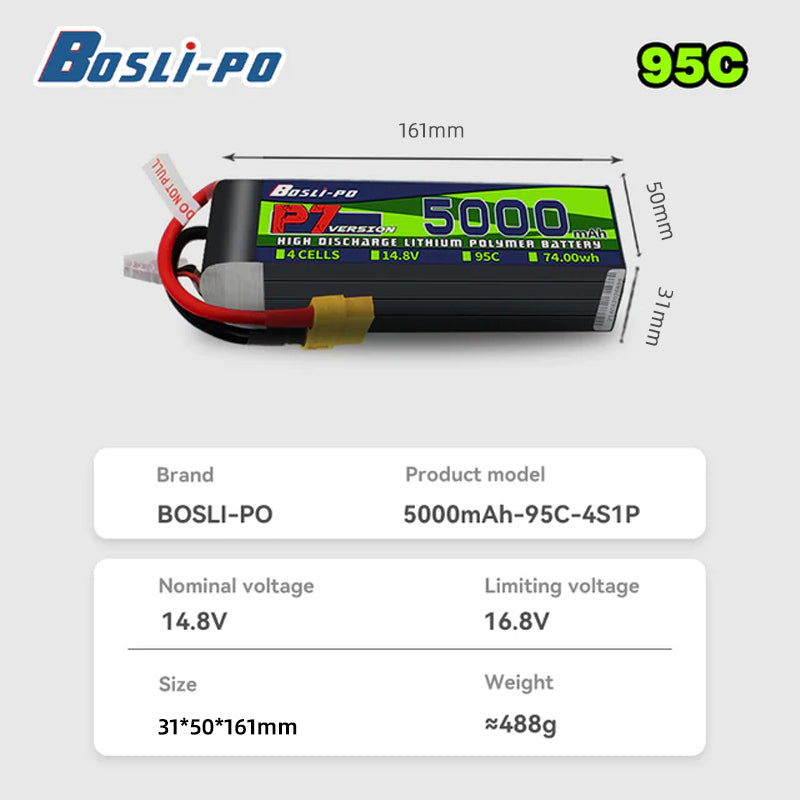 Boslipo P7 Versione 5000mAh 95 - Fpv Drone Quadcopter recensione e prezzo